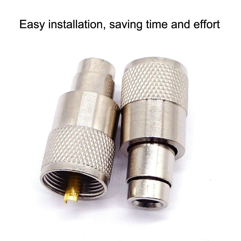 10pcs UHF Male PL259 Connector RG8 / RG58 Cable Lug Antenna Connector
