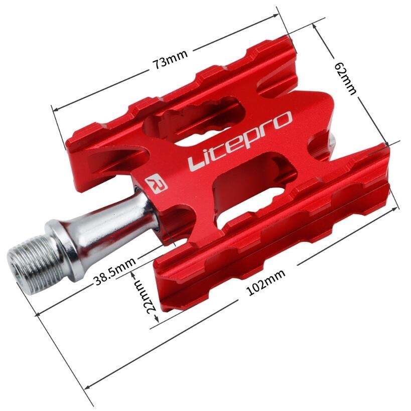 Litepro Ultralight Folding Bike Pedal K3 Bicycle Pedal, Color:Silver