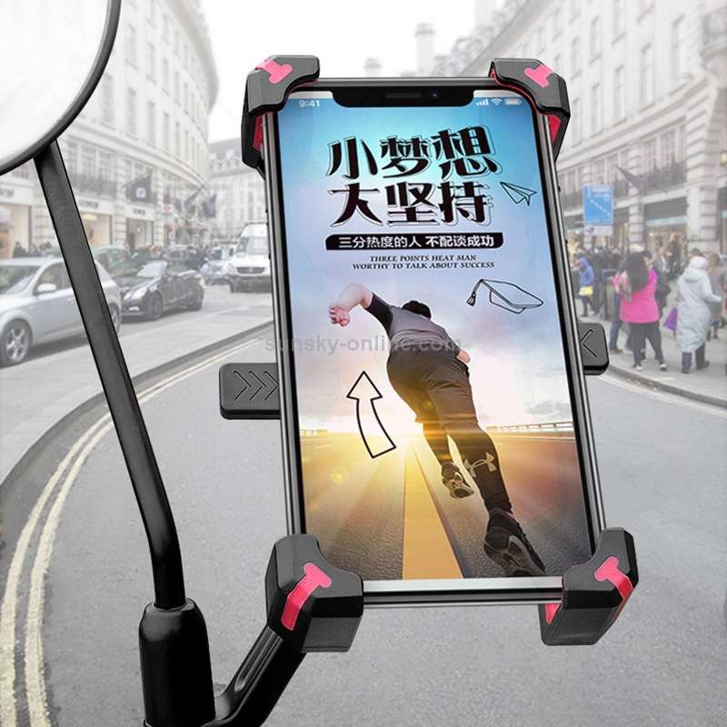 Electric Bicycle Mobile Phone Holder Can Be Rotated 360-degree Mobile Phone Holder Four-way Adjust