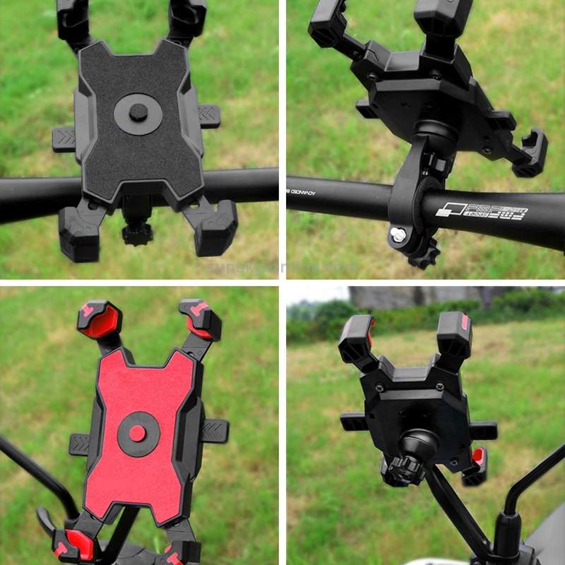 Electric Bicycle Mobile Phone Holder Can Be Rotated 360-degree Mobile Phone Holder Four-way Adjust
