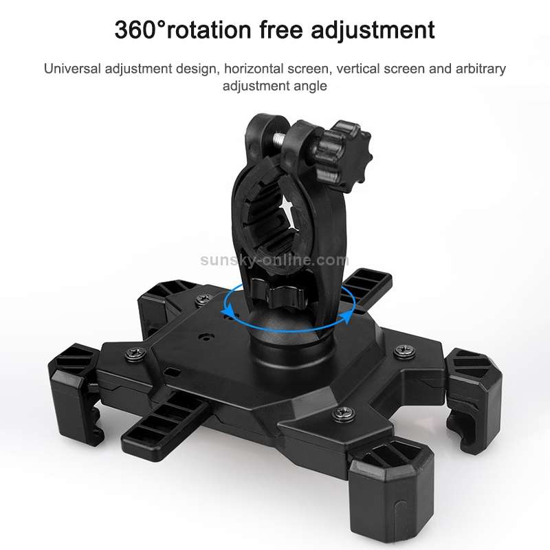 Electric Bicycle Mobile Phone Holder Can Be Rotated 360-degree Mobile Phone Holder Four-way Adjust