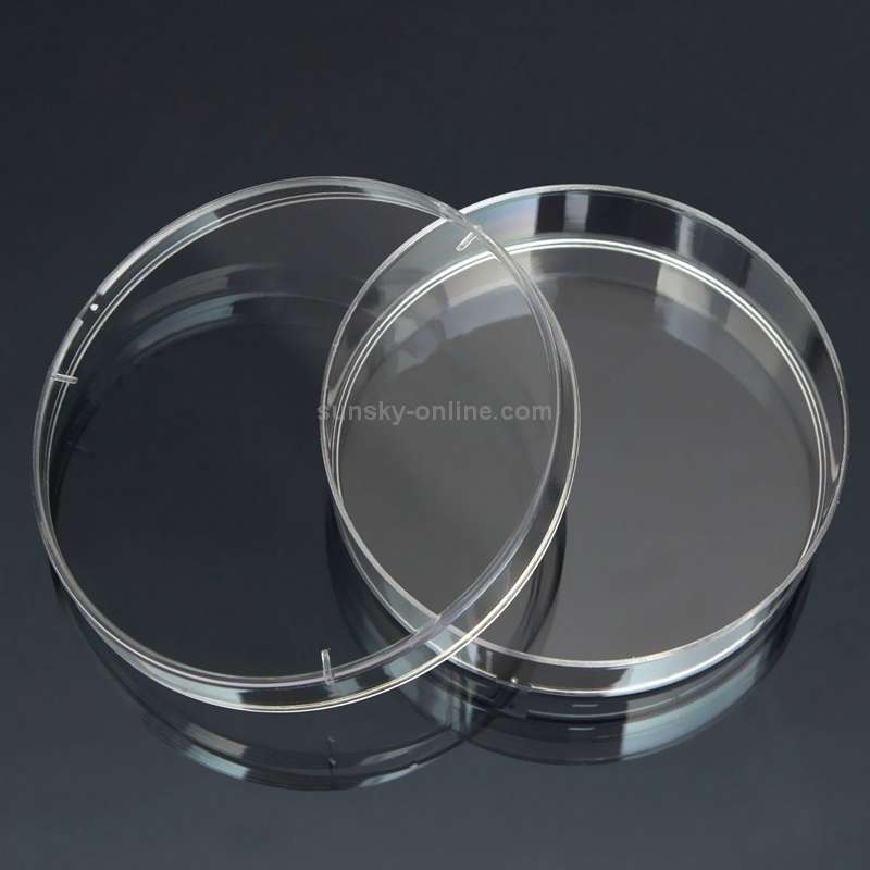 10 PCS Polystyrene Sterile Petri Dishes Bacteria Dish Laboratory Biological Scientific Lab Supplie