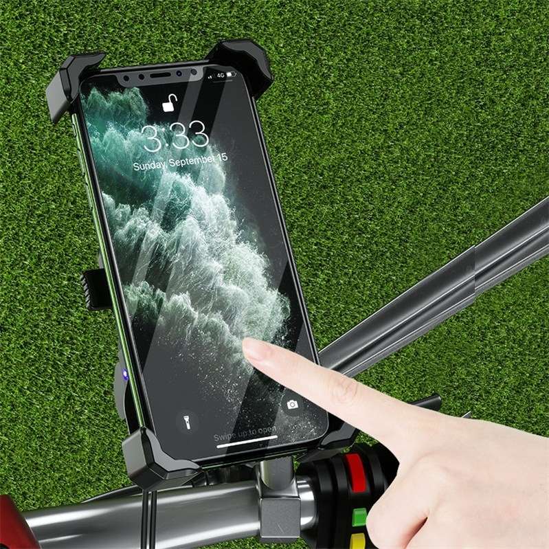 Kewig Motorcycle Outdoor Riding Four-Claw Fixed Mobile Phone Bracket QC3.0 Fast Charging Waterproo
