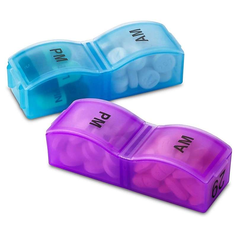 One Month Use 31-Compartment Plastic Colorful Pill Box Family Independent Pill Storage Box(20.5x10