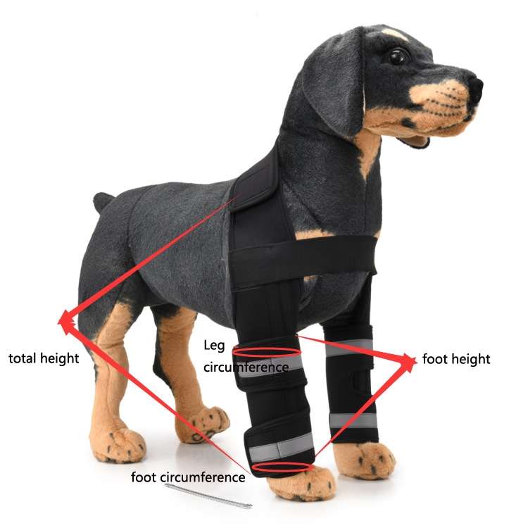 Pet Dog Leg Knee Guard Surgery Injury Protective Cover, Size: S(Classic Model (Black))