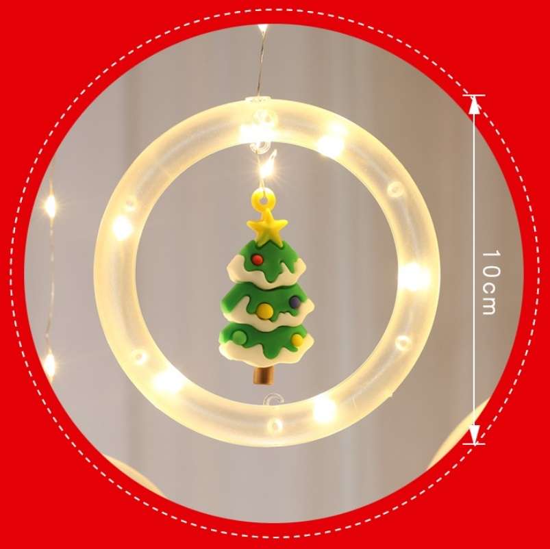 Christmas Decoration Lights USB Ring Doll 10 in 1 String Lights(Santa Claus)