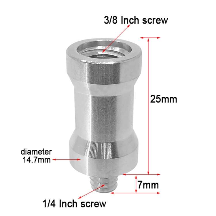 10 PCS Screw Adapter 3/8 Female to 1/4 Male Screw