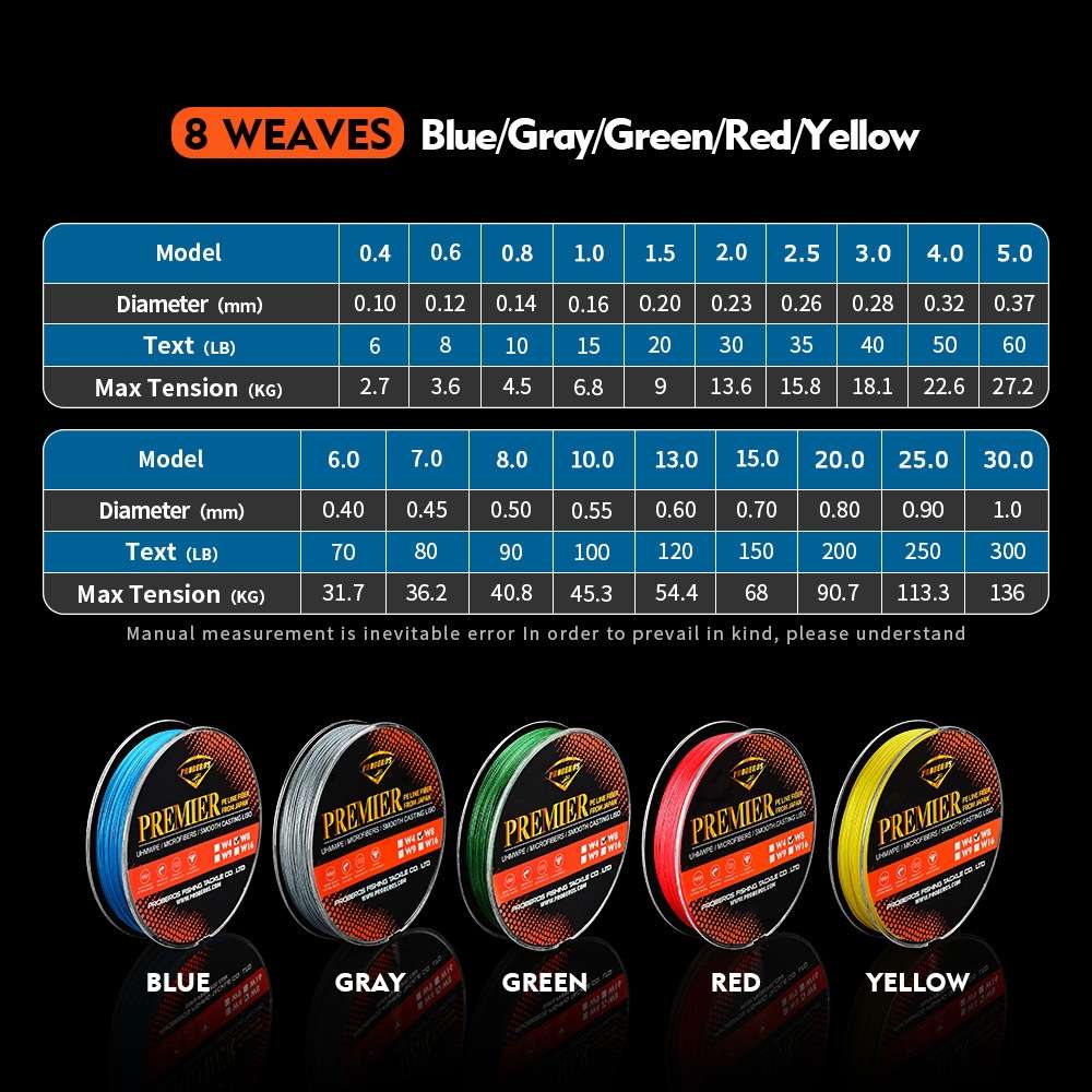 PROBEROS 8 Edited 100M Majestic Horse Fish Line, Line number: 10.0 / 100LB(Blue)