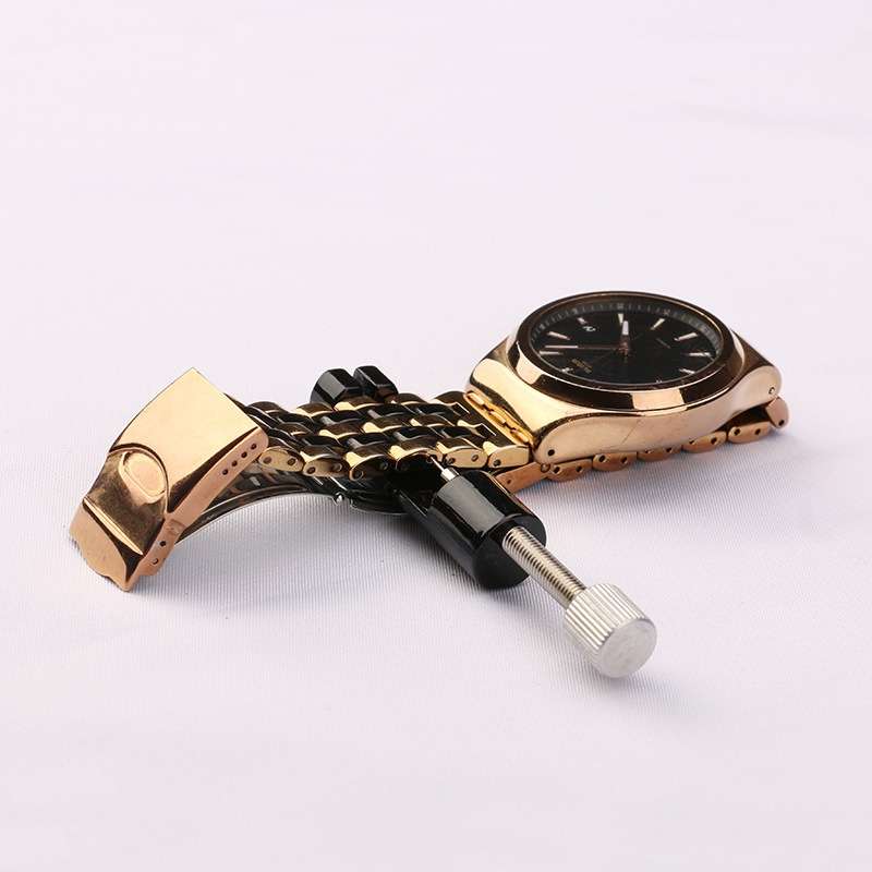 Adjustable Watch Strip Removal Metal Strap Bracelet Link Pin Repair Tool(Golden)