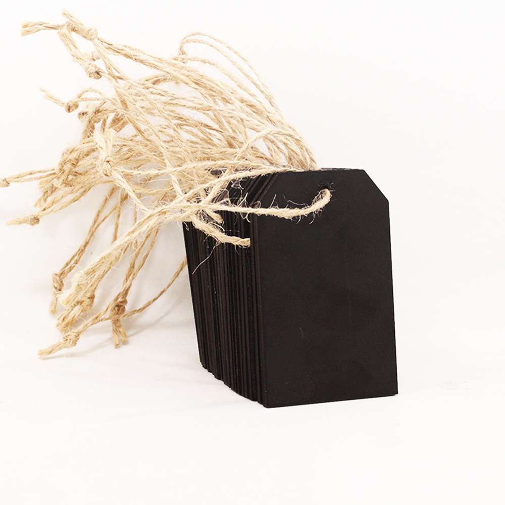 10pcs/Set Mini Hanging Wooden Message Board Home Holiday Decor Lanyard Chalkboard(Bell)