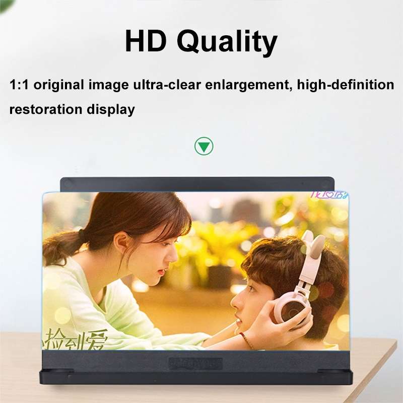 Portable Folding Phone Screen Amplifier HD Anti-Blue Light Magnifying Glass, Size: 10 inch(White)