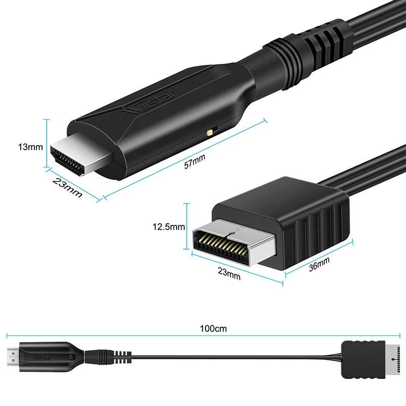 For Sony PS1 / PS2 To HDMI Converter Adapter Cable 1m 720P/1080P Output