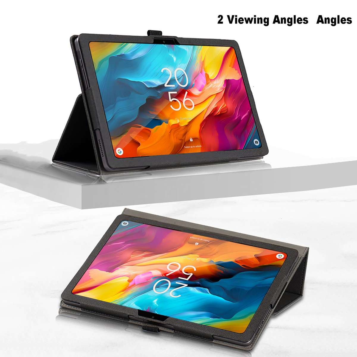 For TCL Nxtpaper 14 14.3-Inch Skin Texture All Inclusive Leather Tablet Case(Black)