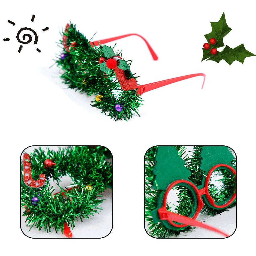 Christmas Decoration Glasses Masquerade Dress-up Glasses(Five-pointed Star)