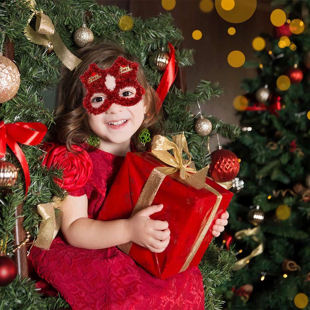 Christmas Decoration Glasses Masquerade Dress-up Glasses(Five-pointed Star)