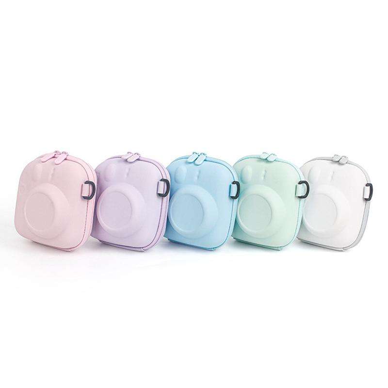 For FUJIFILM Instax Mini7+/8/9/11/12/40 Universal Hard Case Bag EVA Storage Bag(Pink)