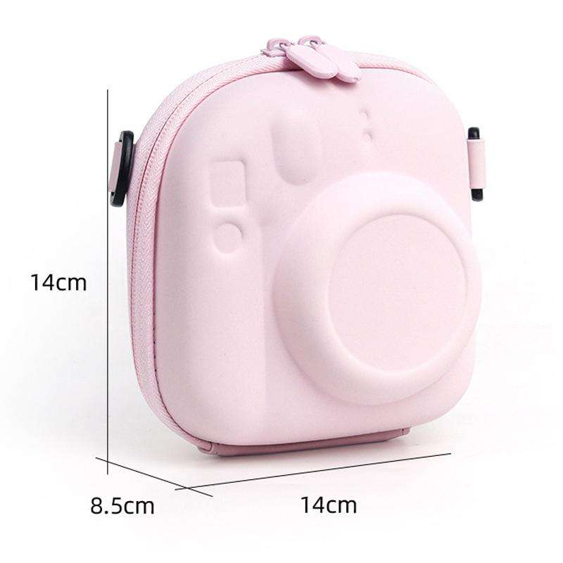 For FUJIFILM Instax Mini7+/8/9/11/12/40 Universal Hard Case Bag EVA Storage Bag(Pink)