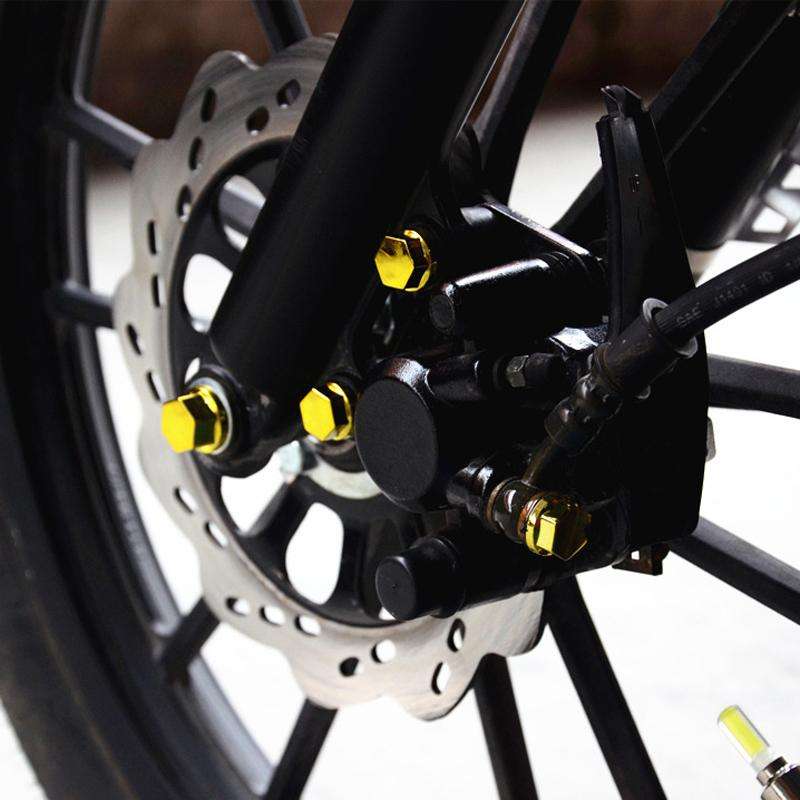 Motorcycle Modification Parts Screw Cap Decorative Parts Scooter Engine Screw Nut Cap Cover(Golden
