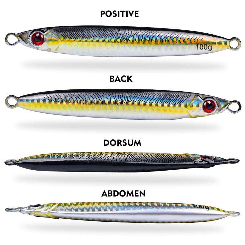 14G PROBEROS LF153 3D Fast Twitch Sea Fishing Road Runner Lure Long Casting Quick Sinking False Ba