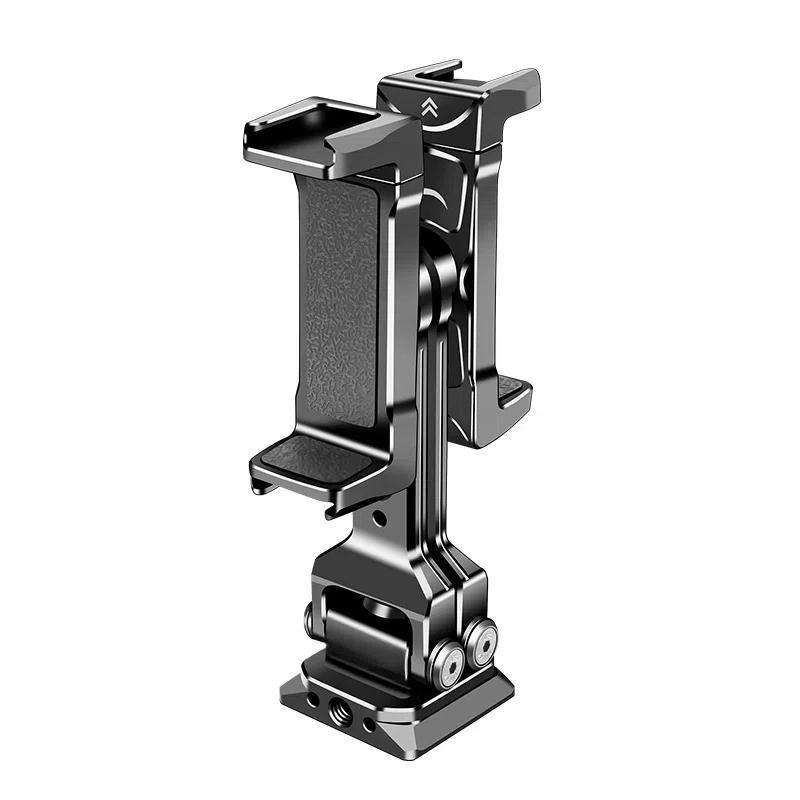 Dual Phone Mount Teleprompter Stand with Arca-Swiss Base Compatible with DJI Stabilizers for Live