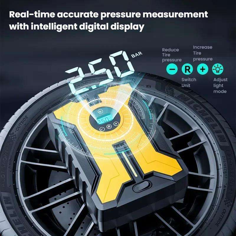 SUITU ST-929ASX 19-cylinder Wired Digital Display Car Air Pump Portable High-Pressure Automatic Ai
