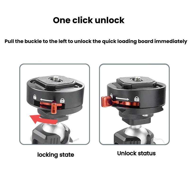 FlexiFilm TG-Q2S Aluminum Alloy Arca Quick Release Plate Gimbal Slide Rail Quick Release Parts(Red