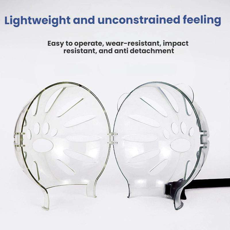 Cat Space Hood Anti-Bite Mouth Cover + Second-Generation Foot Cover, Color: Small Light Green