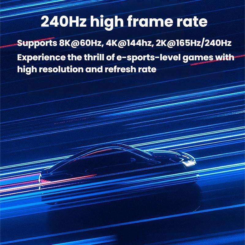 1m Type-C To DP1.4 8K 60Hz HD Unidirectional Adapter Cable Computer Gaming Console Monitor Mobile
