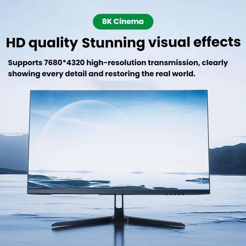 1m Type-C To DP1.4 8K 60Hz HD Unidirectional Adapter Cable Computer Gaming Console Monitor Mobile