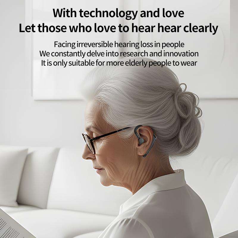 32-channel Dual Intelligent Noise Reduction Hearing Aid Wireless Bluetooth Earphone(Skin Color)