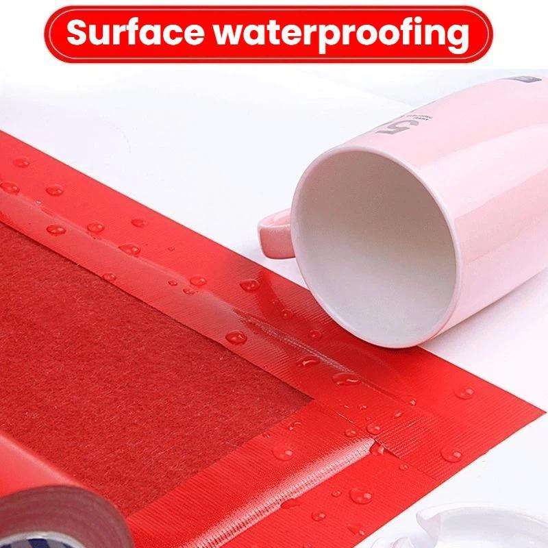 Wear-resistant Cloth-based Adhesive Tape Waterproof Floor Covering, Size: 0.5 x 10m(Red)