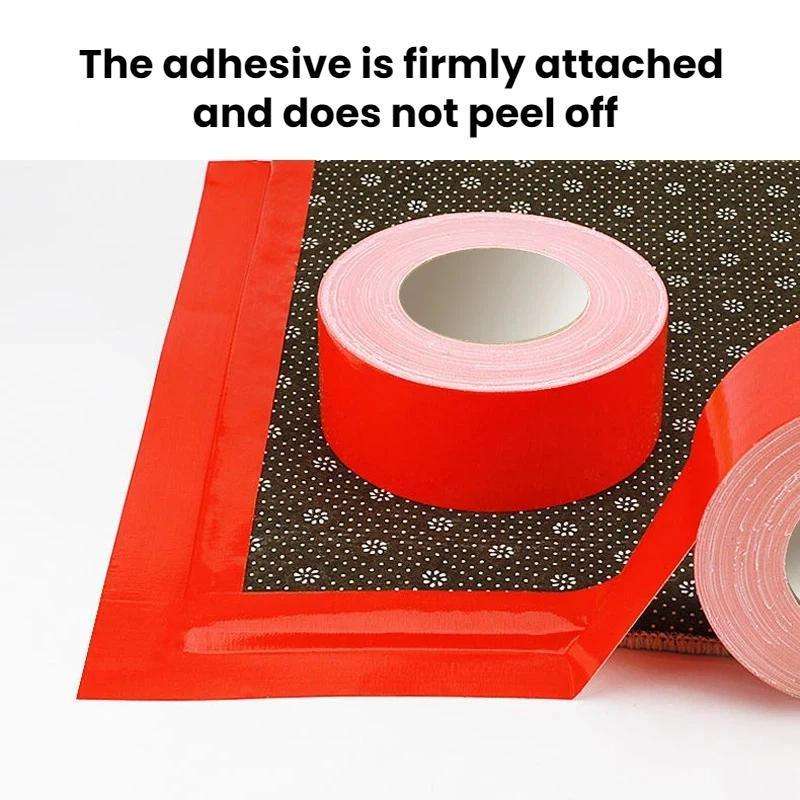 Wear-resistant Cloth-based Adhesive Tape Waterproof Floor Covering, Size: 0.5 x 10m(Red)