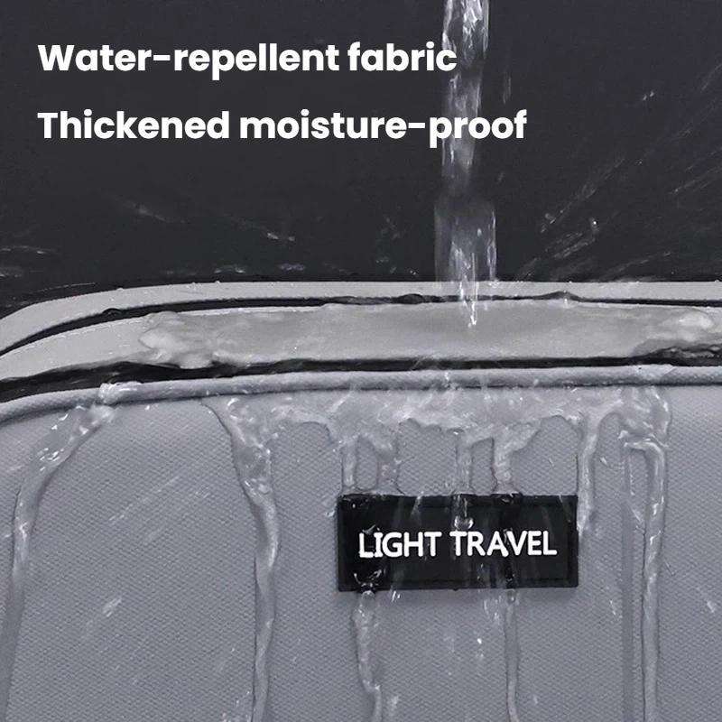 3-Layers Large-Capacity Waterproof Toiletry Bag Portable Travel Cosmetic Storage Bag(Grey)