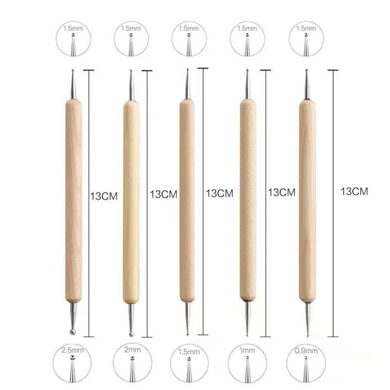 10-Piece Pottery Tool Set Clay Sculpting Carving Kit for Beginners - DIY Ceramic Clay Art Supplies