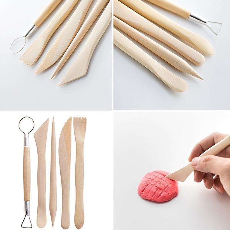 10-Piece Pottery Tool Set Clay Sculpting Carving Kit for Beginners - DIY Ceramic Clay Art Supplies