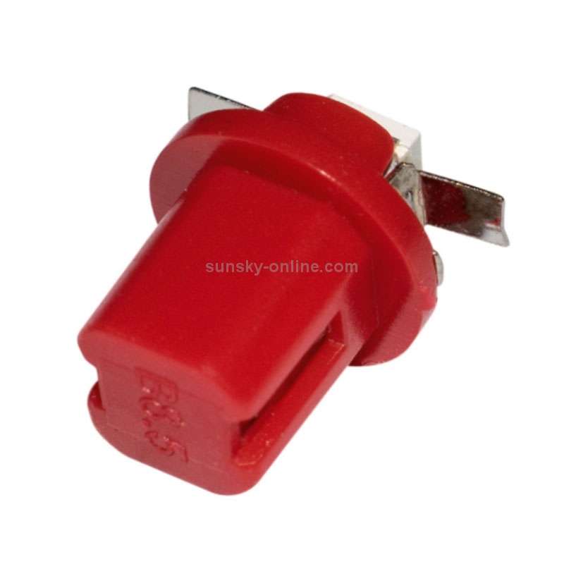 10 PCS T8.5 5050 Led 1 SMD Car Gauge Dash Bulb Dashboard Instrument Light Wedge Interior Lamp(Red)