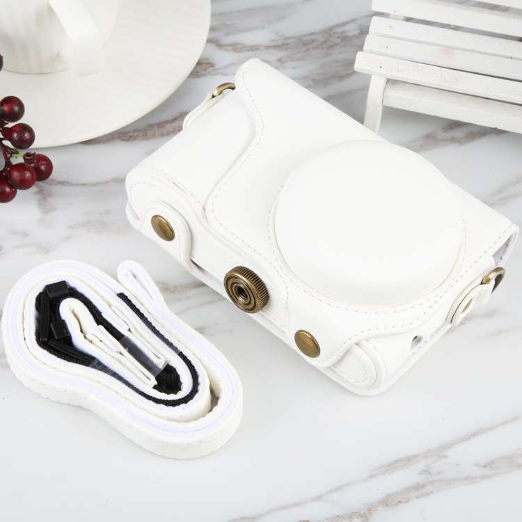 Full Body Camera PU Leather Case Bag with Strap for Samsung Galaxy Camera EK-GC100 / EK-GC110 / EK