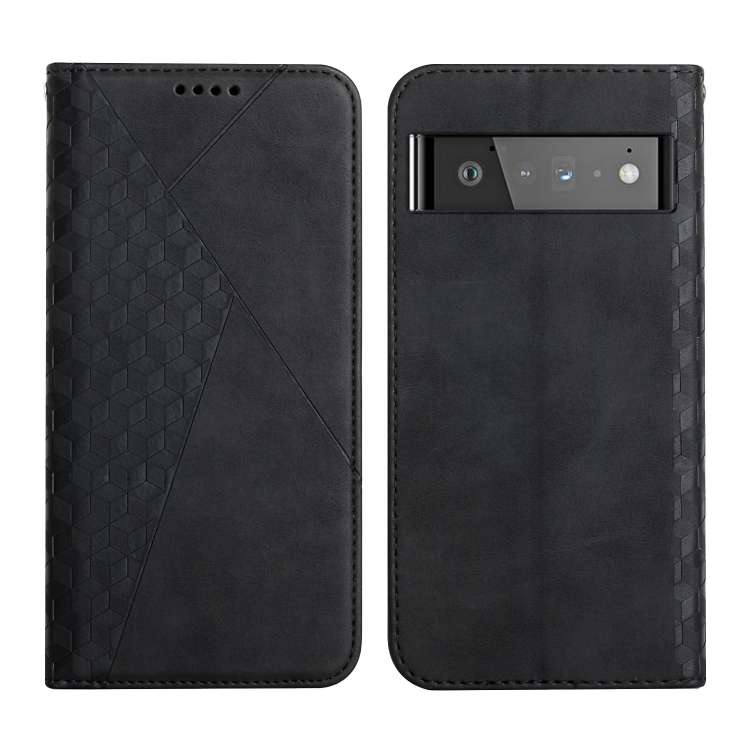 For Google Pixel 6 Pro Skin Feel Magnetic Leather Phone Case(Black)...