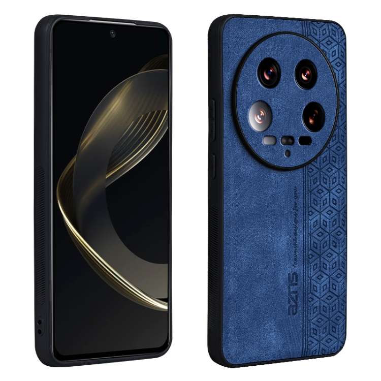 For Xiaomi 14 Ultra AZNS 3D Embossed Skin Feel Phone Case(Sapphire Blue)