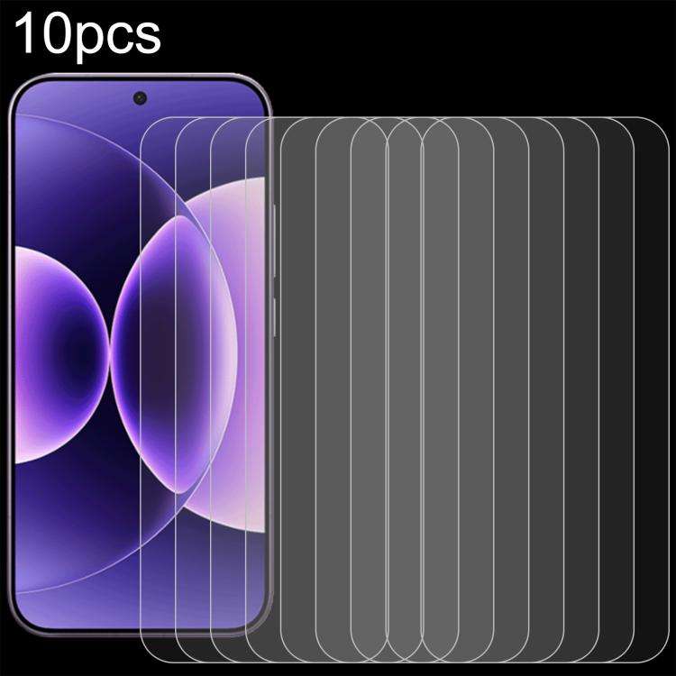 For Xiaomi 17 Pro Max 10pcs 0.26mm 9H 2.5D Tempered Glass Film