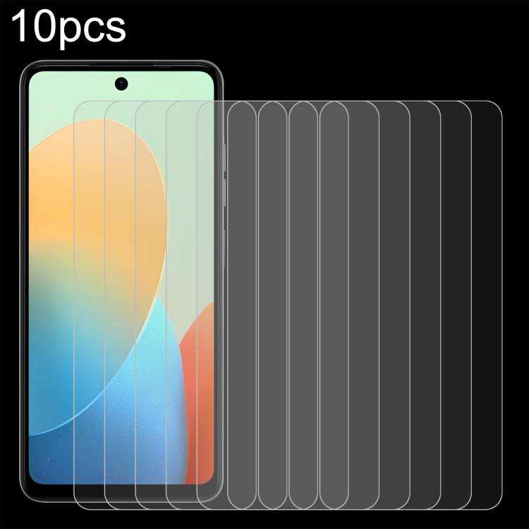 For Tecno Spark Go 3 10pcs 0.26mm 9H 2.5D Tempered Glass Film