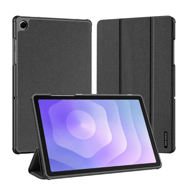 For Samsung Galaxy Tab A11+ / A9+ DUX DUCIS Domo Series Magnetic Flip Leather Tablet Case(Black)
