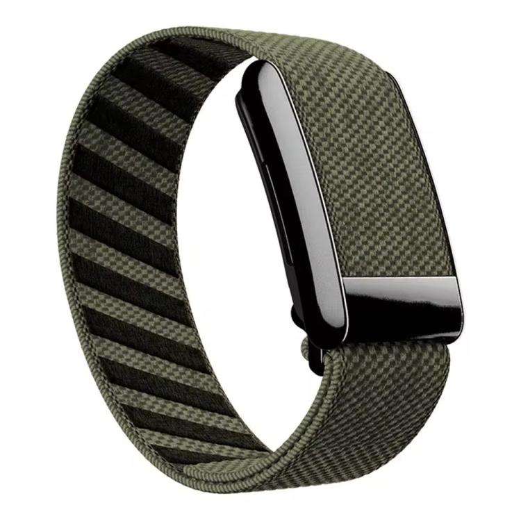 For WHOOP 4.0 Elastic Nylon Watch Band(Grey Green)