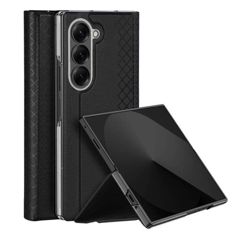 For Samsung Galaxy Z Fold7 5G DUX DUCIS Bril Series PU + TPU Phone Case(Black)