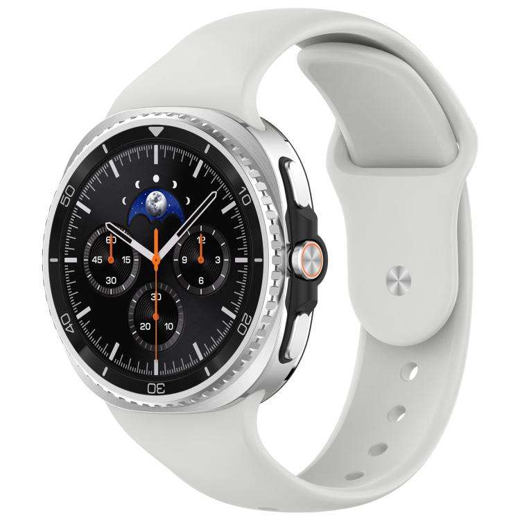 For Samsung Galaxy Watch8 / 8 Classic xDfind Reverse Buckle Silicone Watch Band(Light Grey)