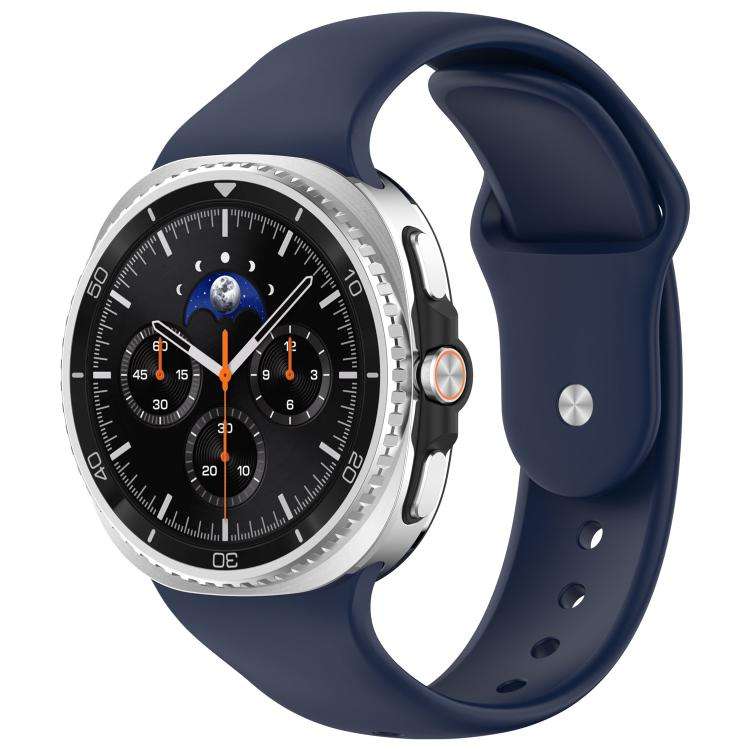 For Samsung Galaxy Watch8 / 8 Classic xDfind Reverse Buckle Silicone Watch Band(Midnight Blue)