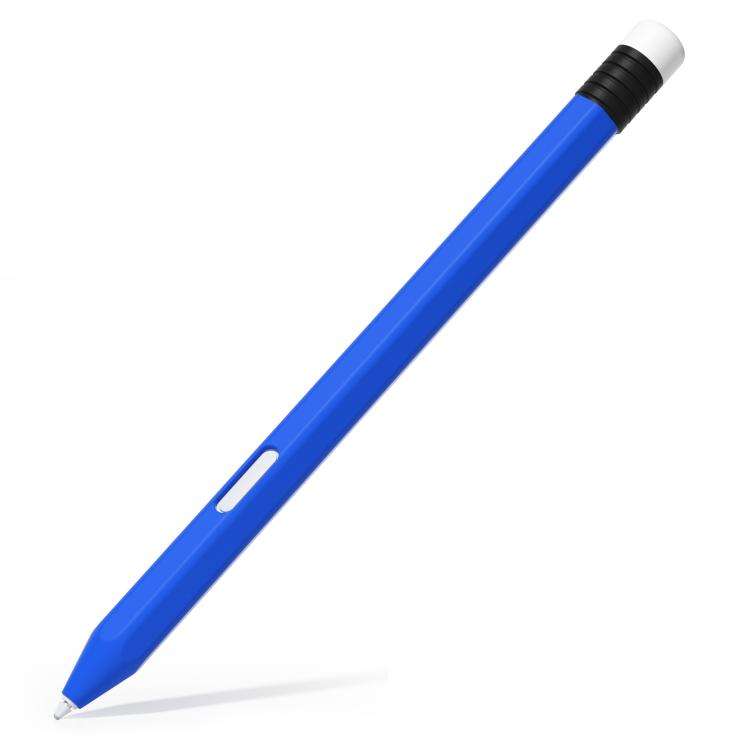 For Samsung Galaxy Tab S11 / S11 Ultra Anti-roll Silicone Protective Stylus Pen Case(Blue)