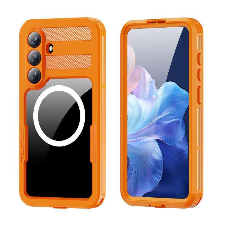 For Samsung Galaxy S26+ 5G RedPepper IP68 Waterproof Triple-proof MagSafe Phone Case(Orange)