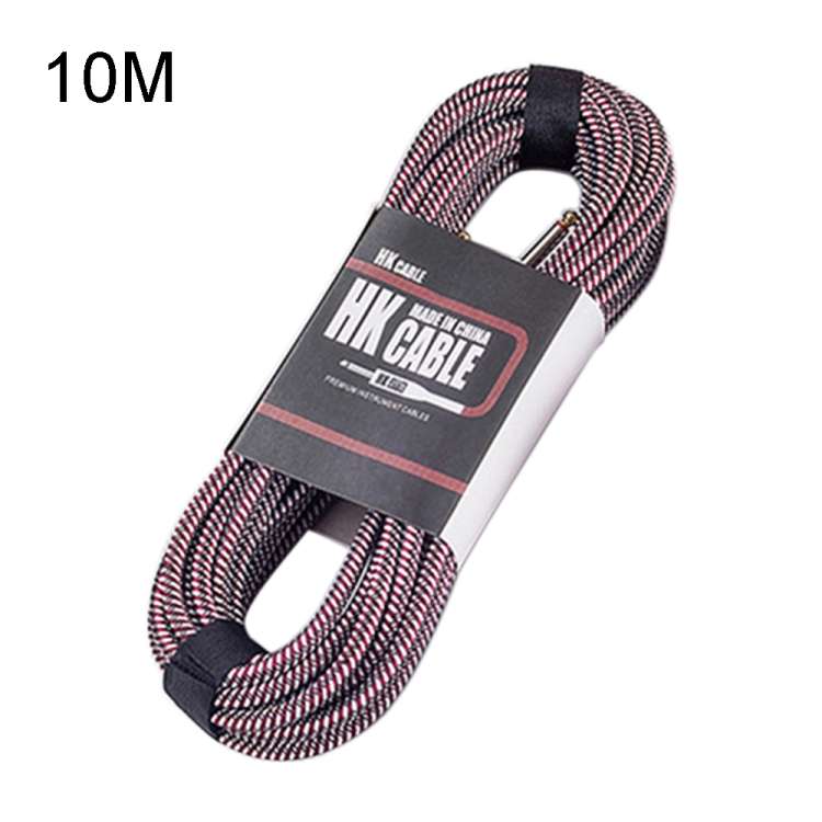 Wooden Guitar Bass Connection Cable Noise Reduction Audio Cable, Cable Length: 10m, Random Color D