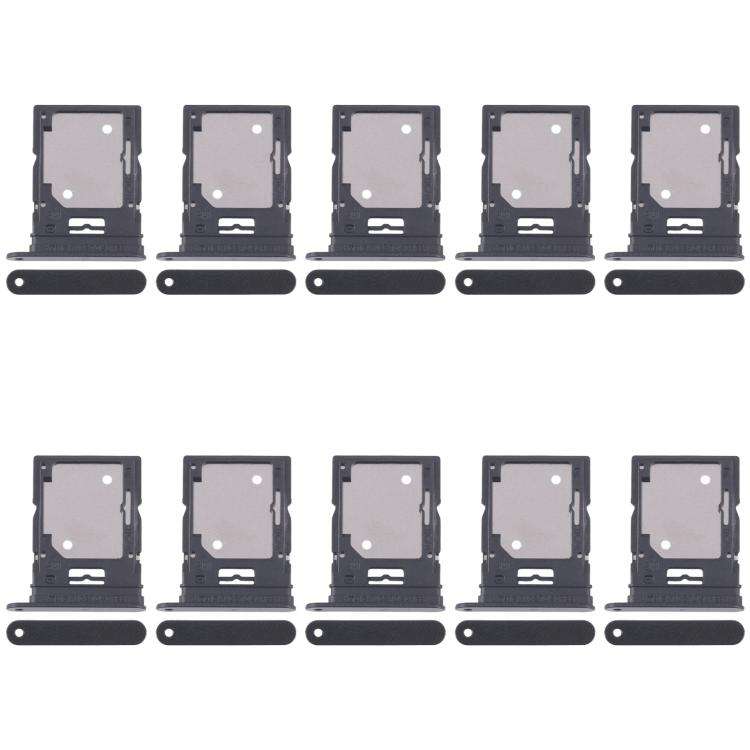 For Xiaomi Redmi Note 14 4G 10pcs SIM Card Tray + SIM Card Tray (Black)